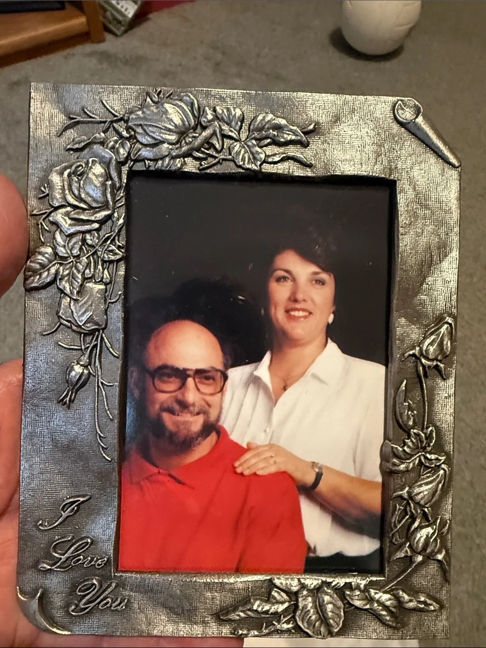 Antique Pewter Finish Photo Frame - Pewter